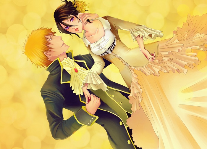 Ichigo Kurosaki and Rukia Kuchiki from Bleach