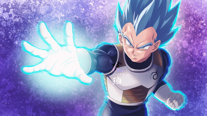 Vegeta from Dragon Ball Super Saiyan Blue