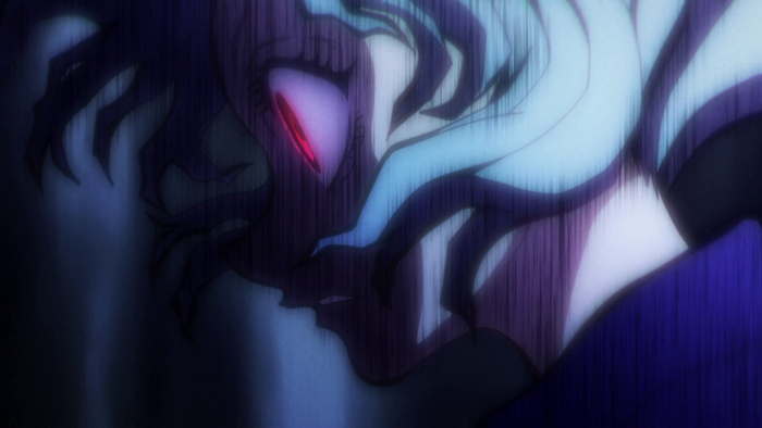 Neferpitou Intense Close-Up with Glowing Eye