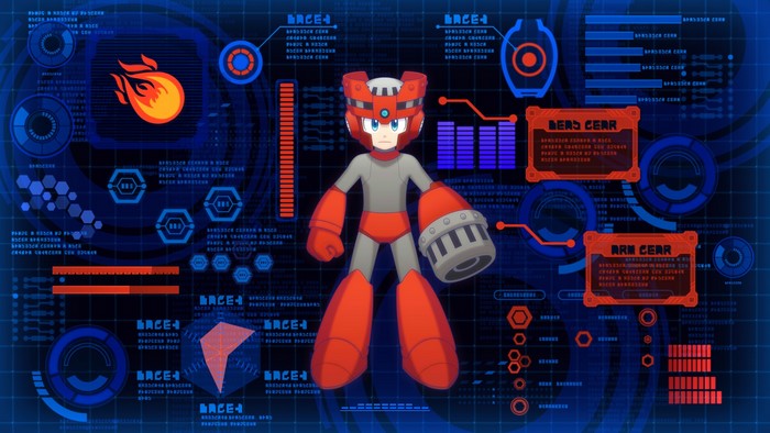 Mega Man 11: Mega Man with HUD