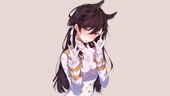 Atago from Azur Lane in White Uniform