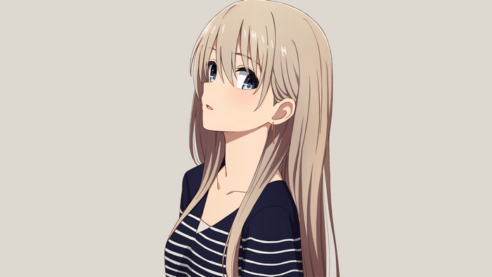 Anime Girl with Blonde Hair