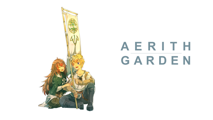 Aerith Garden Anime Characters with Banner
