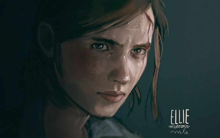 Ellie from The Last of Us portrait