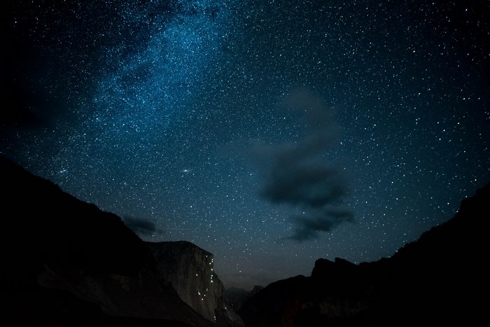 Starry night over El Capitan in Yosemite