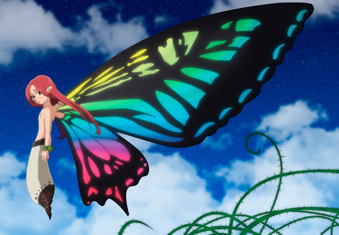 Gloxinia from The Seven Deadly Sins with Butterfly Wings