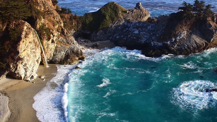 McWay Falls, Big Sur, California Coastline
