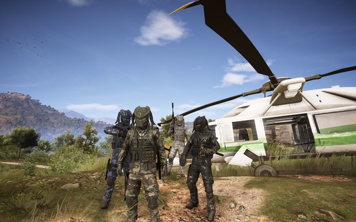 Predators from Ghost Recon Wildlands with Helicopter