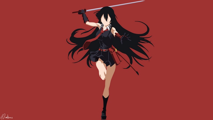 Akame from Akame ga Kill! with sword