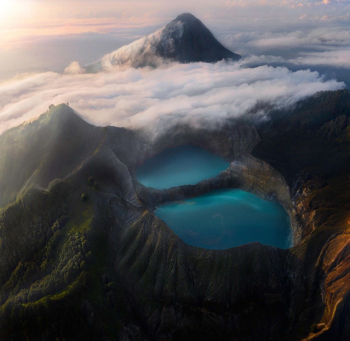 Kelimutu National Park Crater Lakes in Indonesia