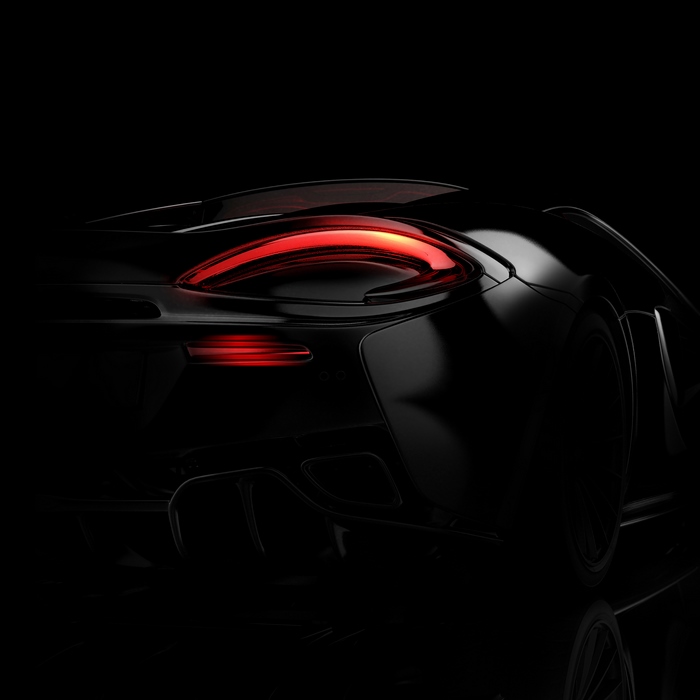 Black Porsche Design Huawei Mate RS with red tail lights