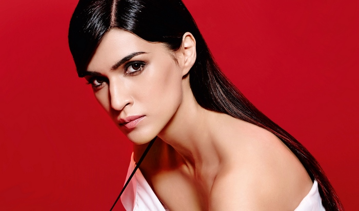 Kriti Sanon on Red Background