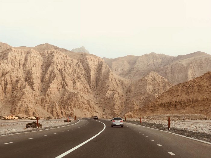 Road trip through the mountains of Jabal e Jai, UAE