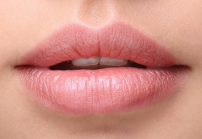 Close-up of Natural Pink Lips