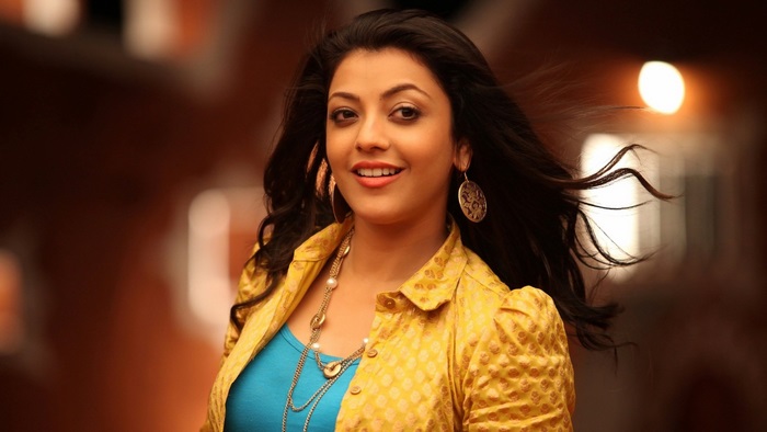 Kajal Aggarwal in yellow jacket