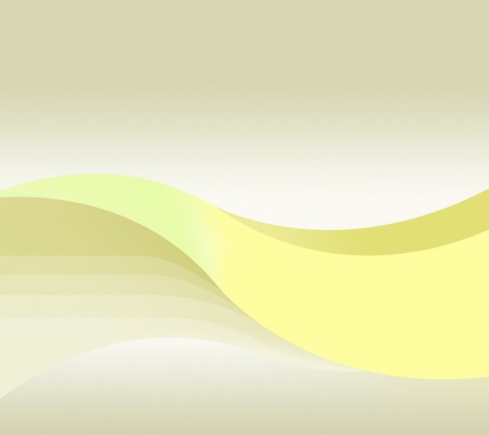 Abstract wavy lines in yellow and green