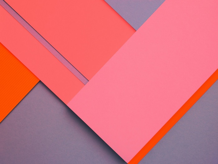 Abstract geometric shapes with coral and orange colors