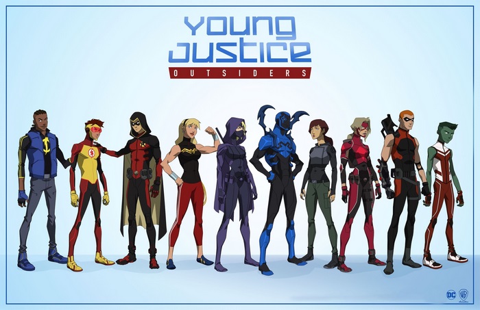 Young Justice Outsiders characters lineup