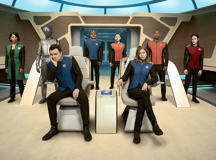 The Orville cast in uniform