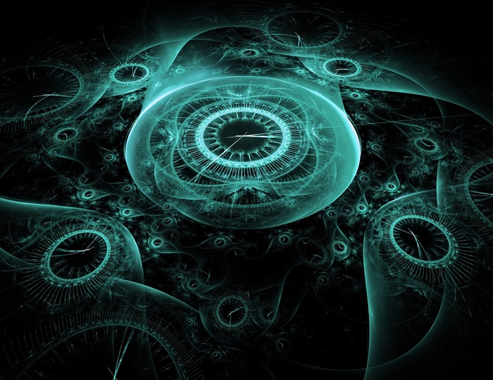 Abstract fractal clockwork design