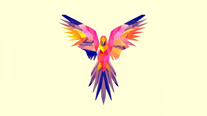 Geometric Parrot 4K Vector Art