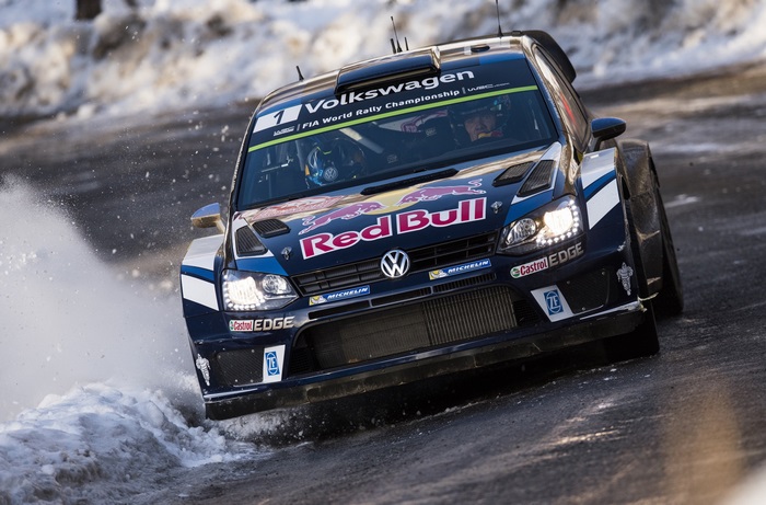 Volkswagen Polo R WRC Rally Car in Snow