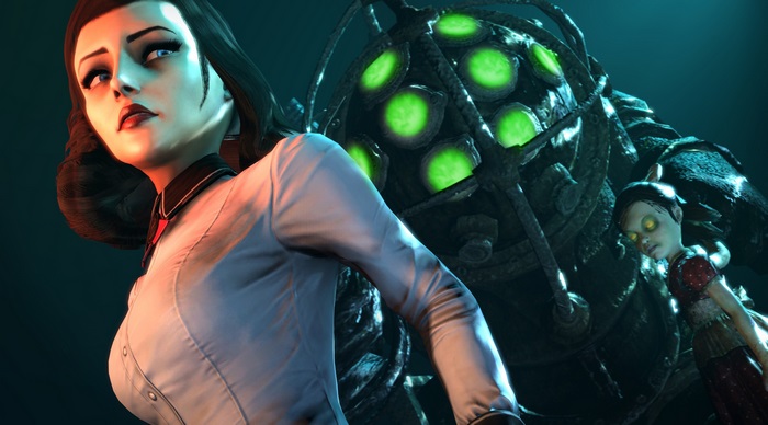 Elizabeth and Big Daddy from BioShock 4K