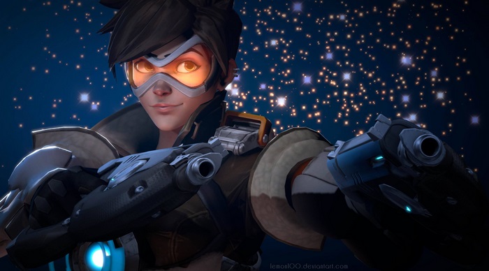 Tracer from Overwatch 4K