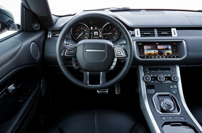 Range Rover Evoque convertible interior dashboard