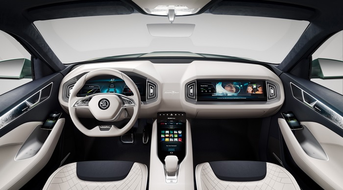 Skoda Vision S interior 4K