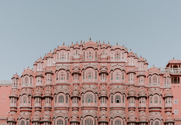 Hawa Mahal Palace Facade in Jaipur, India