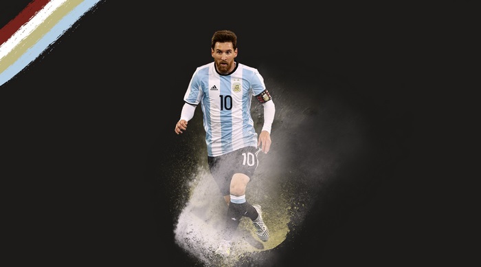 Lionel Messi 4K Close-Up in Argentina Jersey