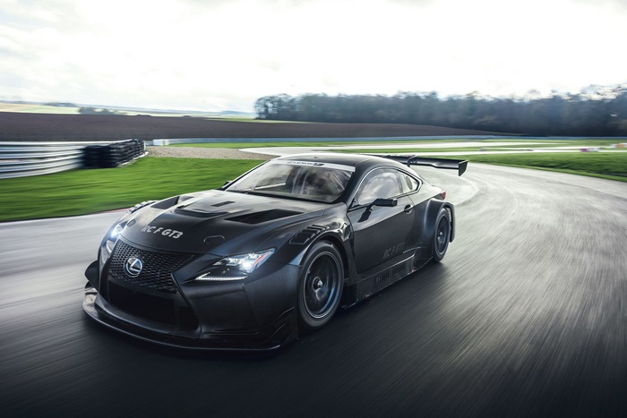 Lexus RC F GT3 race car on track