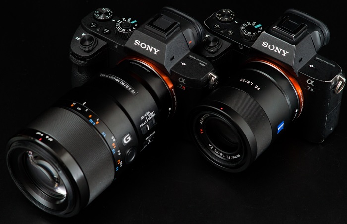 Sony Alpha 7R II cameras with lenses