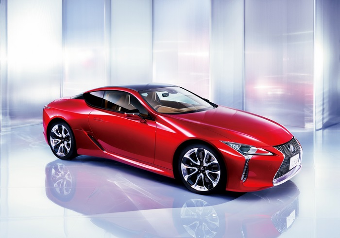 Red Lexus LC 500 Coupe 4K