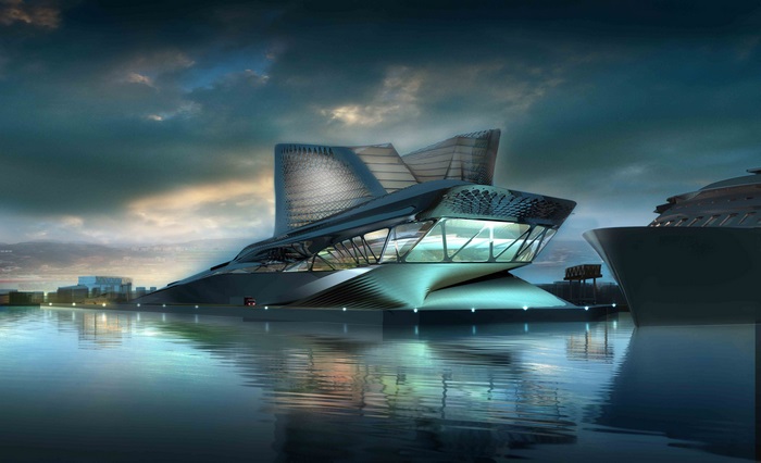 Keelung Harbor Service Building 4K