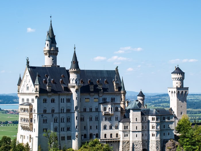 Neuschwanstein Castle in Bavaria, Germany