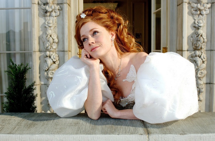 Amy Adams in a white dress
