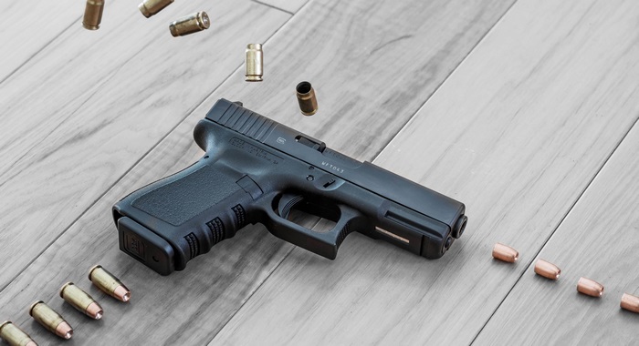 Glock 32 pistol with bullets
