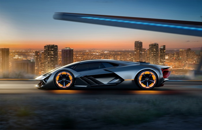 Lamborghini Terzo Millennio 4K Futuristic Sports Car
