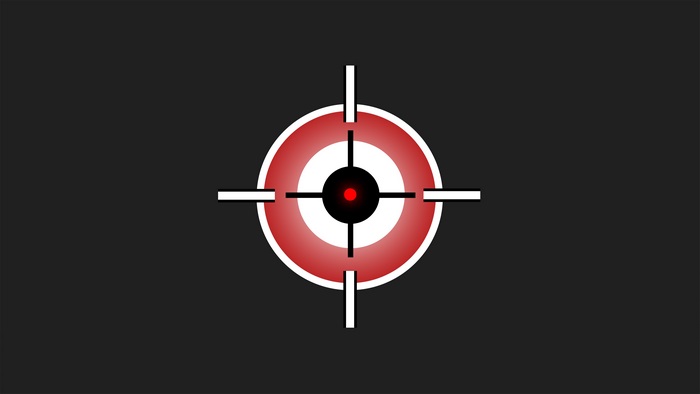 Targeting reticle with red dot