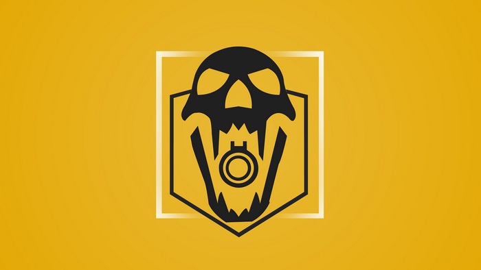 Skull emblem from a video game 4K