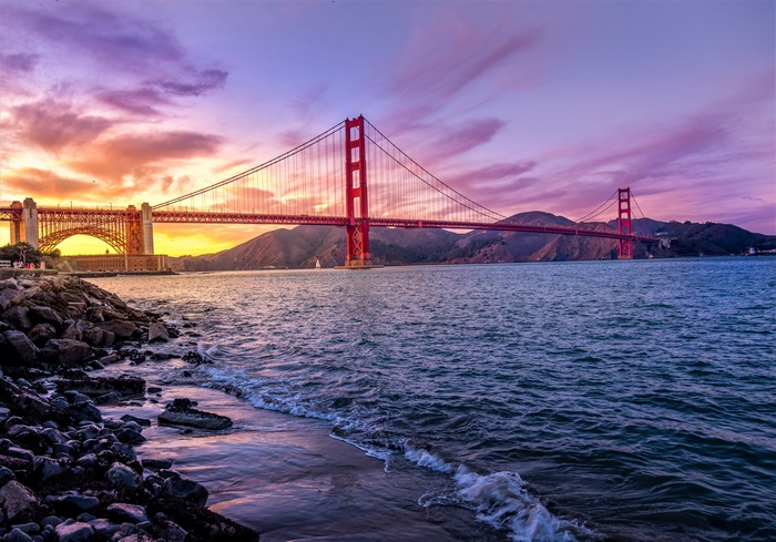Golden Gate Bridge at Sunset