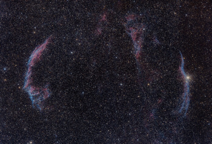 Veil Nebula in space 4K