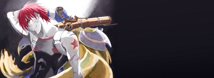 Gene Starwind and Melfina from Outlaw Star