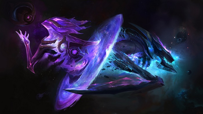 Epic 4K Cosmic Battle Scene from League of Legends