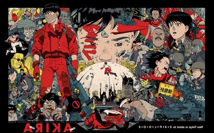 Akira Poster with Kaneda and Tetsuo