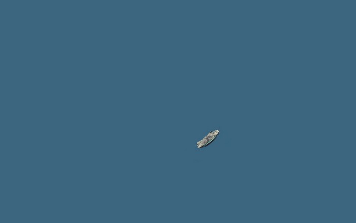 star wars millennium falcon minimalism spaceship