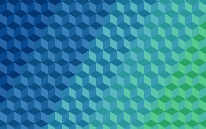 Abstract geometric pattern with blue and green gradient