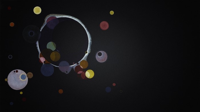 Abstract circles by Wassily Kandinsky